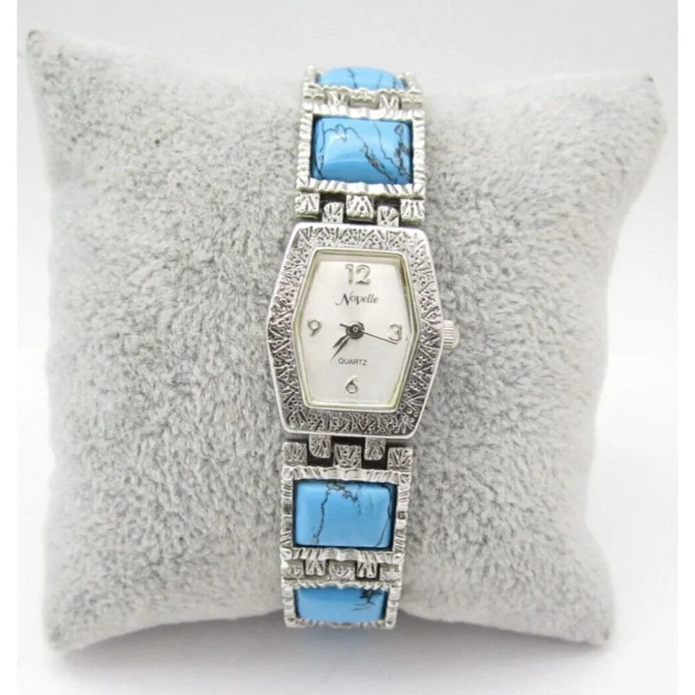 Women Novelle Quartz WR Analog 21mm Dial Causal Tank Style Watch (G446)